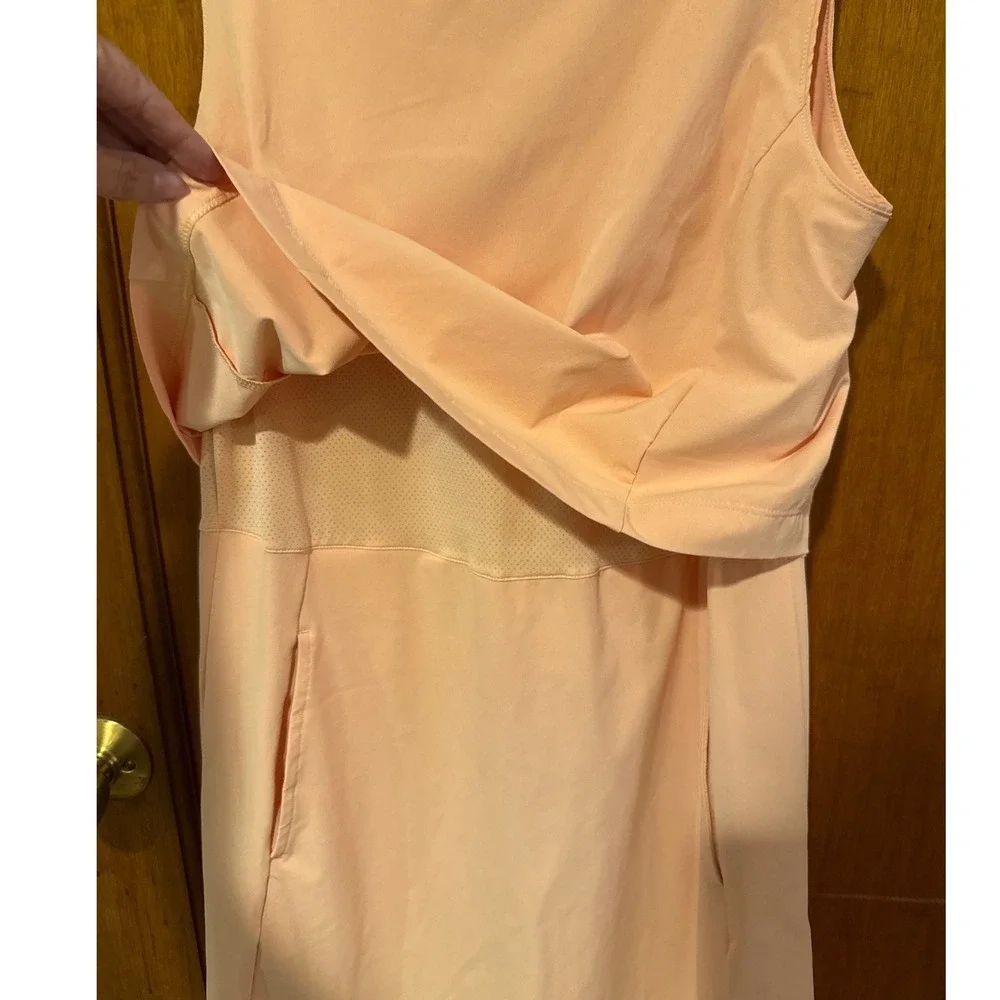 Nike Dryfit dress tennis golf ace flex Peach Small Sunset Haze C19806-885 EUC‎